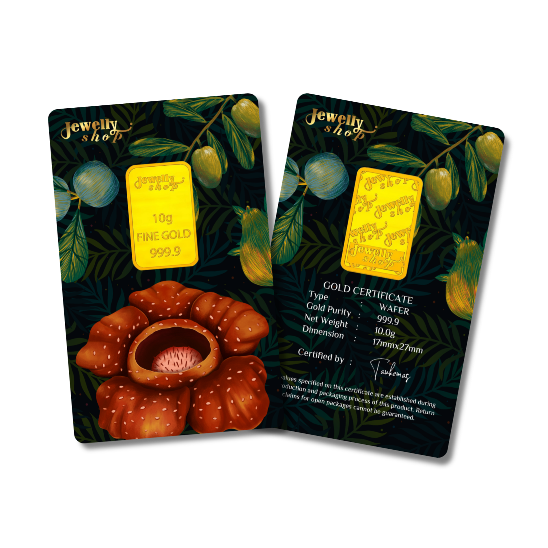 Jewelly Shop Signature Gold Bar -10g