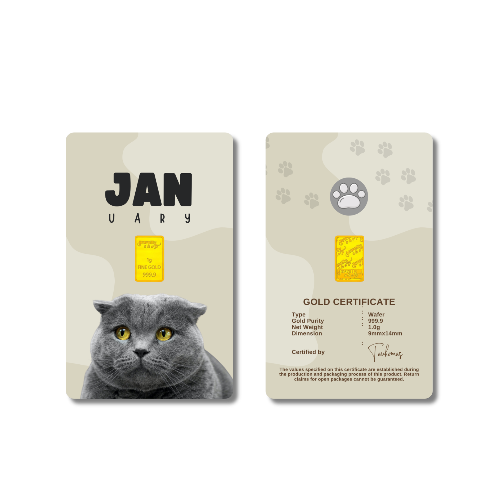 Cat Monthly Collection (JAN) 1g