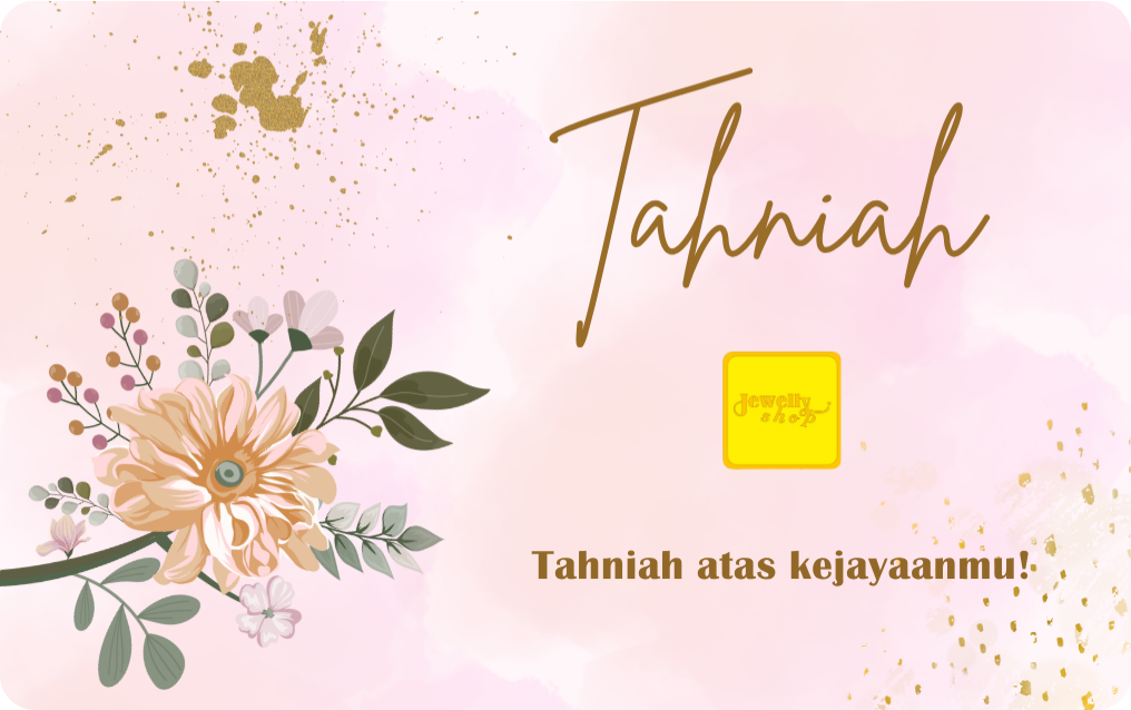  Tahniah | Congratulation - Pink 0.25g