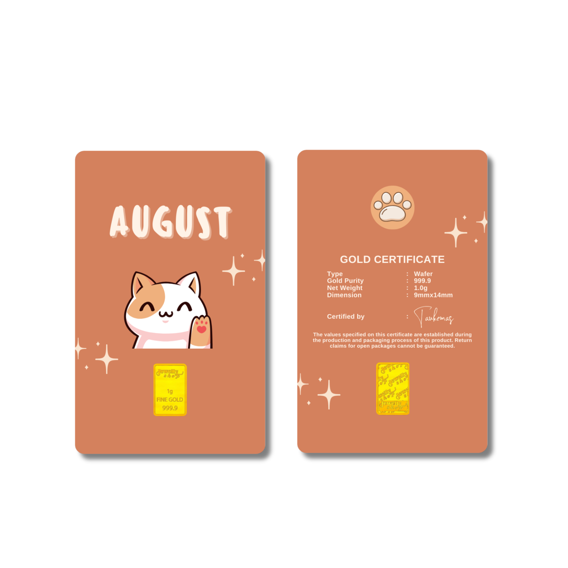 Cat Monthly Collection (AUG) 1g