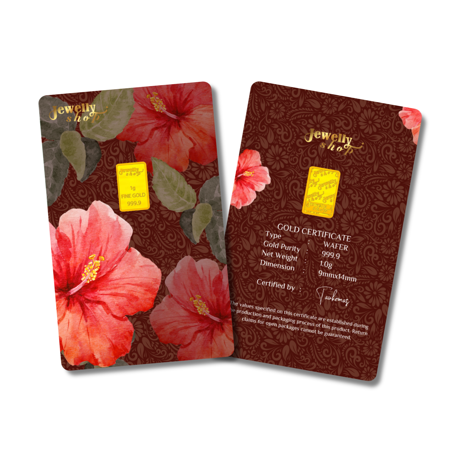 Jewelly Shop Signature Gold Bar -1g