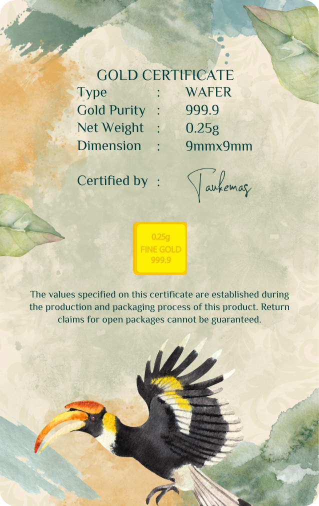 Jewelly Shop Signature Gold Bar -0.25g