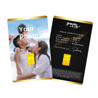 Customize Gold Card 1g (your own photo)